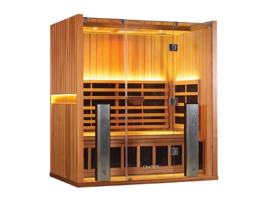 Clearlight Sanctuary 3 full spectrum infrared sauna heating panels inside