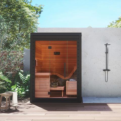 Auroom Aura 2-Person Outdoor Sauna Cabin Kit