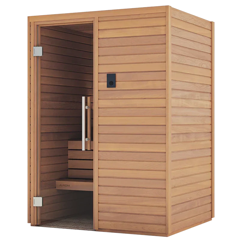 Auroom Cala 3-Person DIY Sauna Kit with Premium Thermo-Aspen Wood