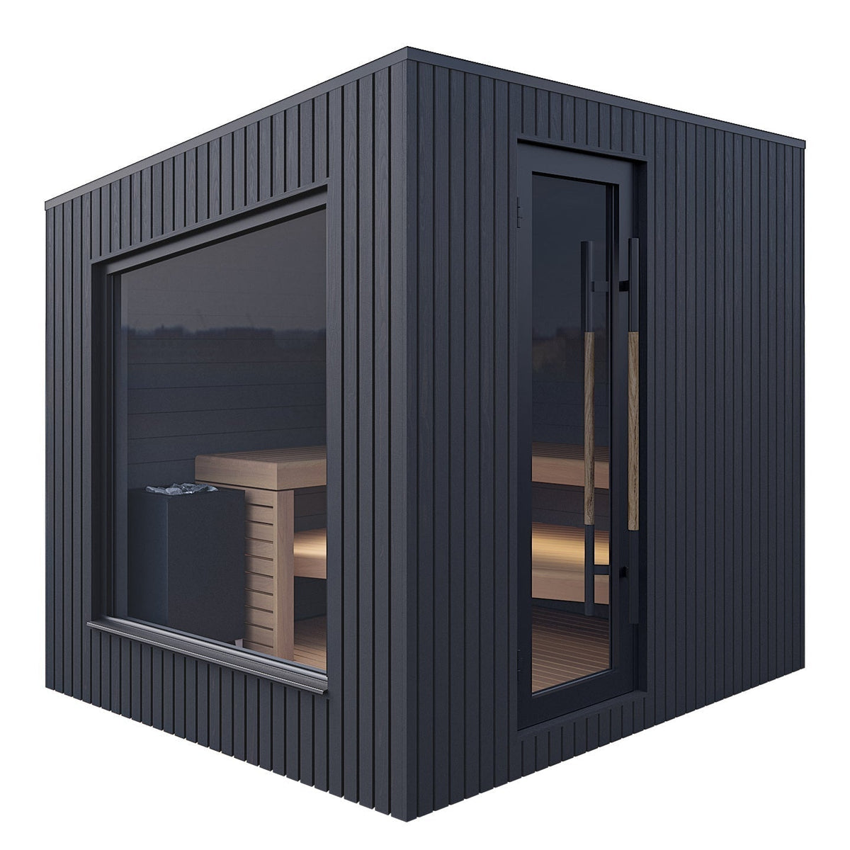 Auroom Terra S 5 Person Modular Outdoor Sauna Cabin