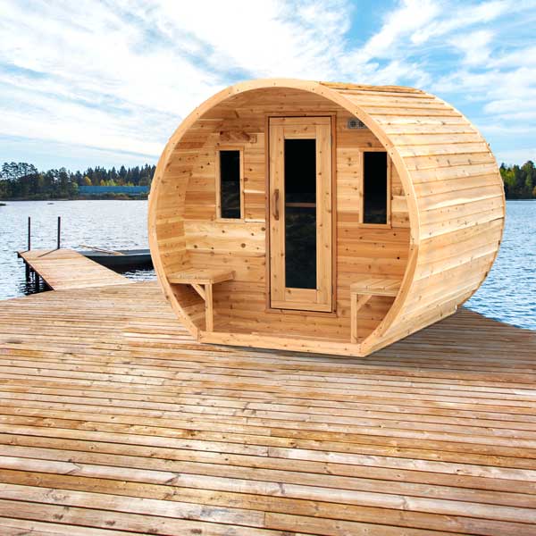 Dundalk CT Elation 4 Person Barrel Sauna CTC2424E