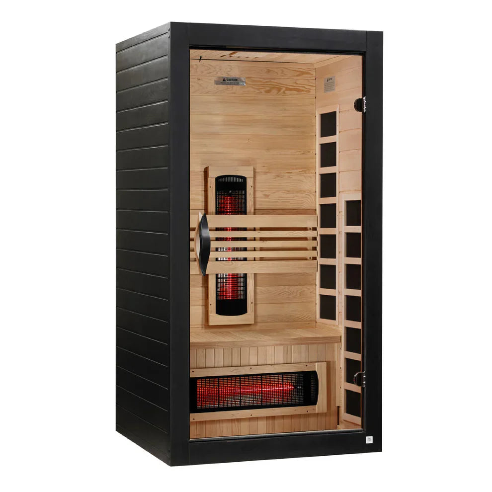 Dynamic Santorini 1-2 Person Full Spectrum Near Zero EMF FAR Infrared Sauna DYN-6009-03 FS