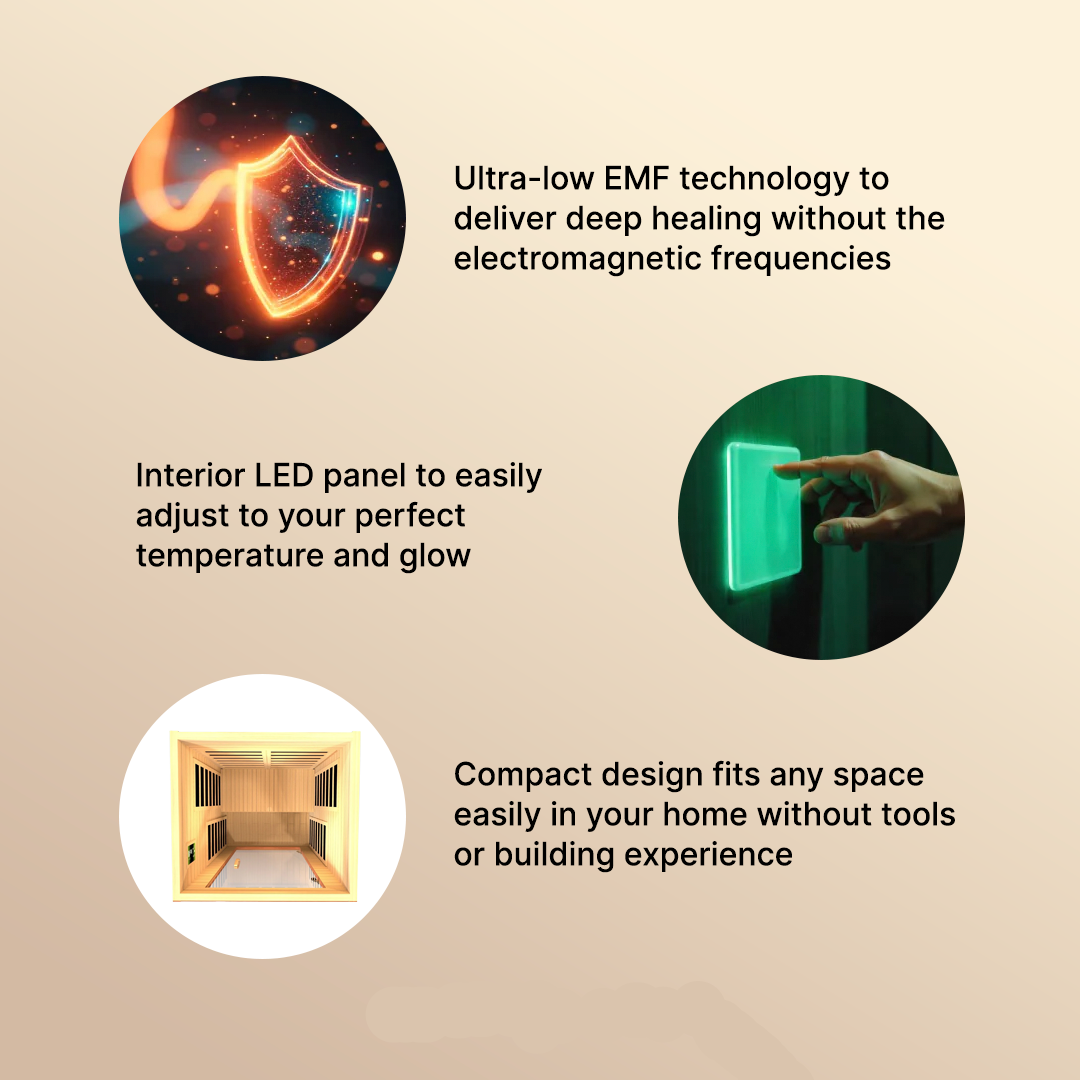 Dynamic Avila Elite 1-2 Person Ultra Low EMF Infrared Sauna - DYN-6103-01