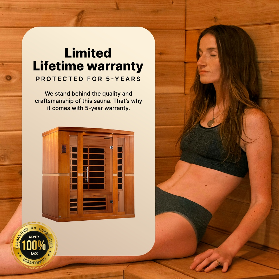 Dynamic Bergamo 4-Person Low EMF Infrared Sauna - DYN-6440-01