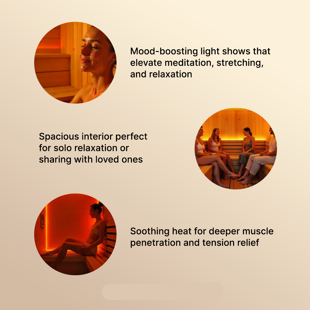 Dynamic Bergamo 4-Person Low EMF Infrared Sauna - DYN-6440-01