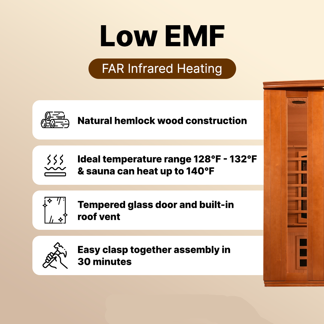 Dynamic Lugano 3-Person Low EMF Infrared Sauna - DYN-6336-02