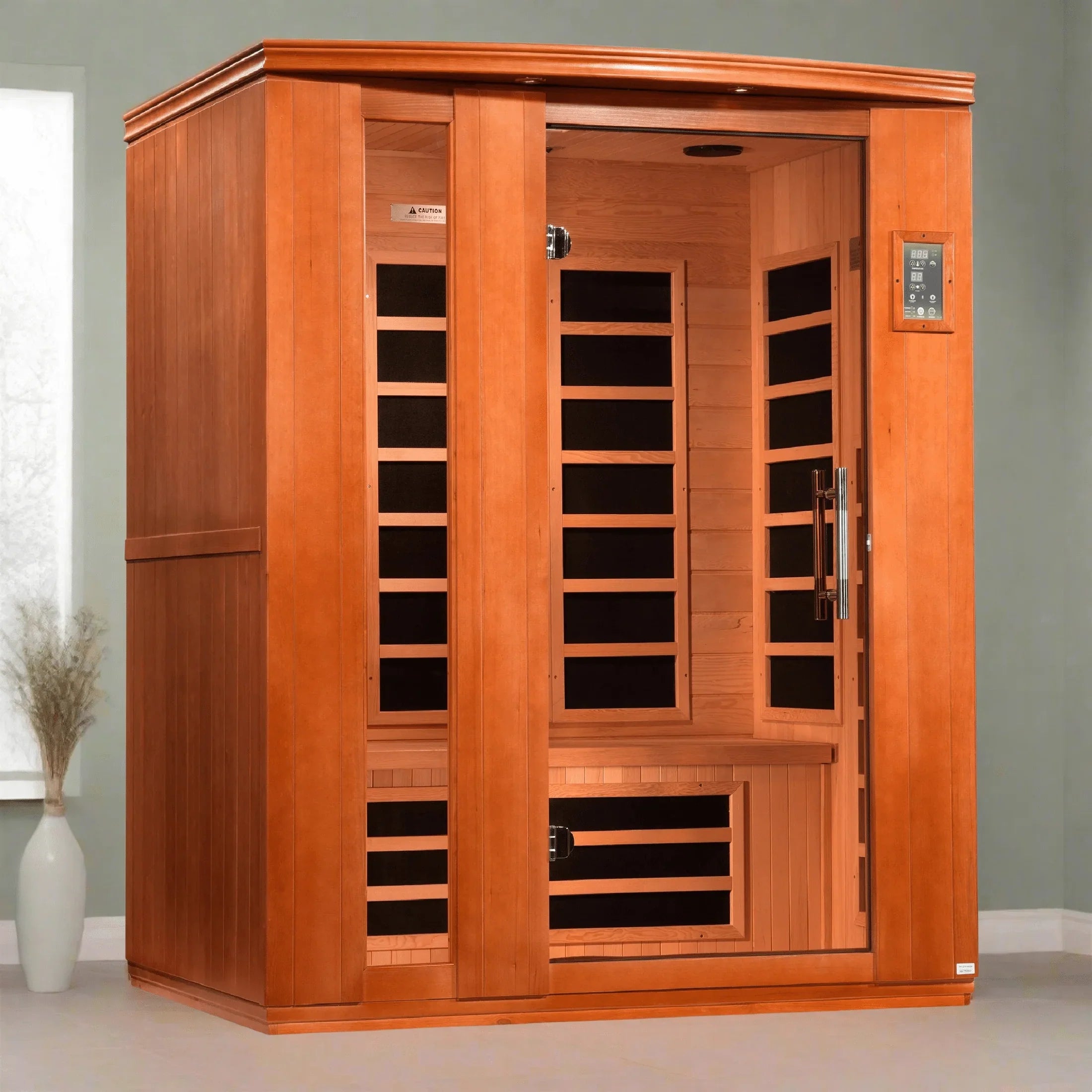 Dynamic Lugano 3-Person Low EMF Infrared Sauna - DYN-6336-02