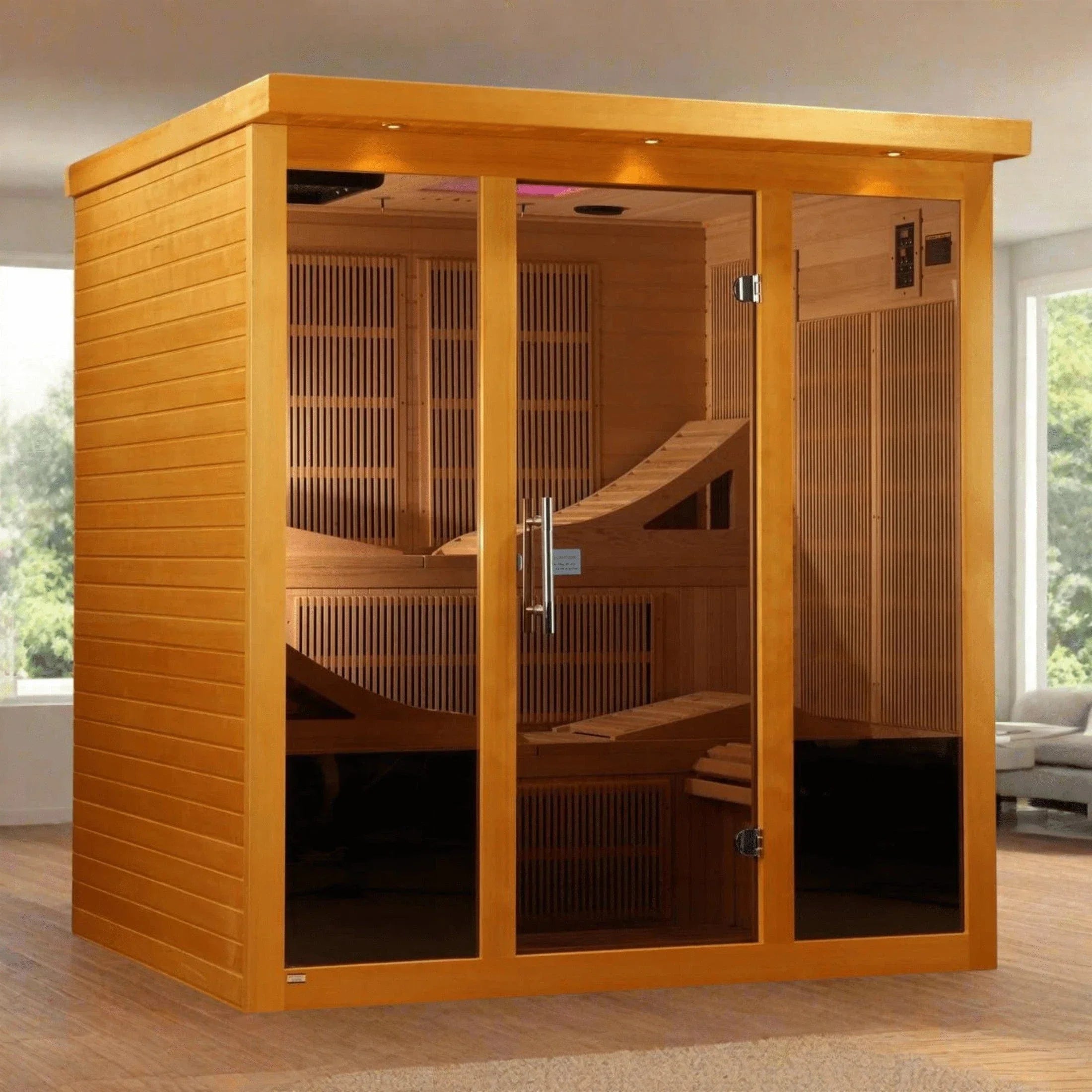 Dynamic Monaco 6-Person Ultra Low EMF Infrared Sauna - DYN-6996-01 Elite