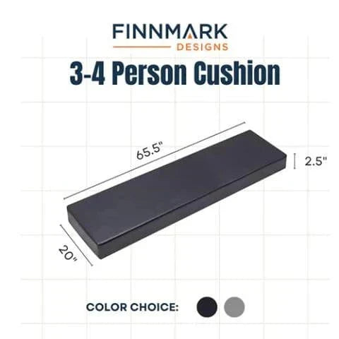 Finnmark Sauna Cushion for FD-3 – Marine Grade Vinyl Sauna Seat Cushion q
