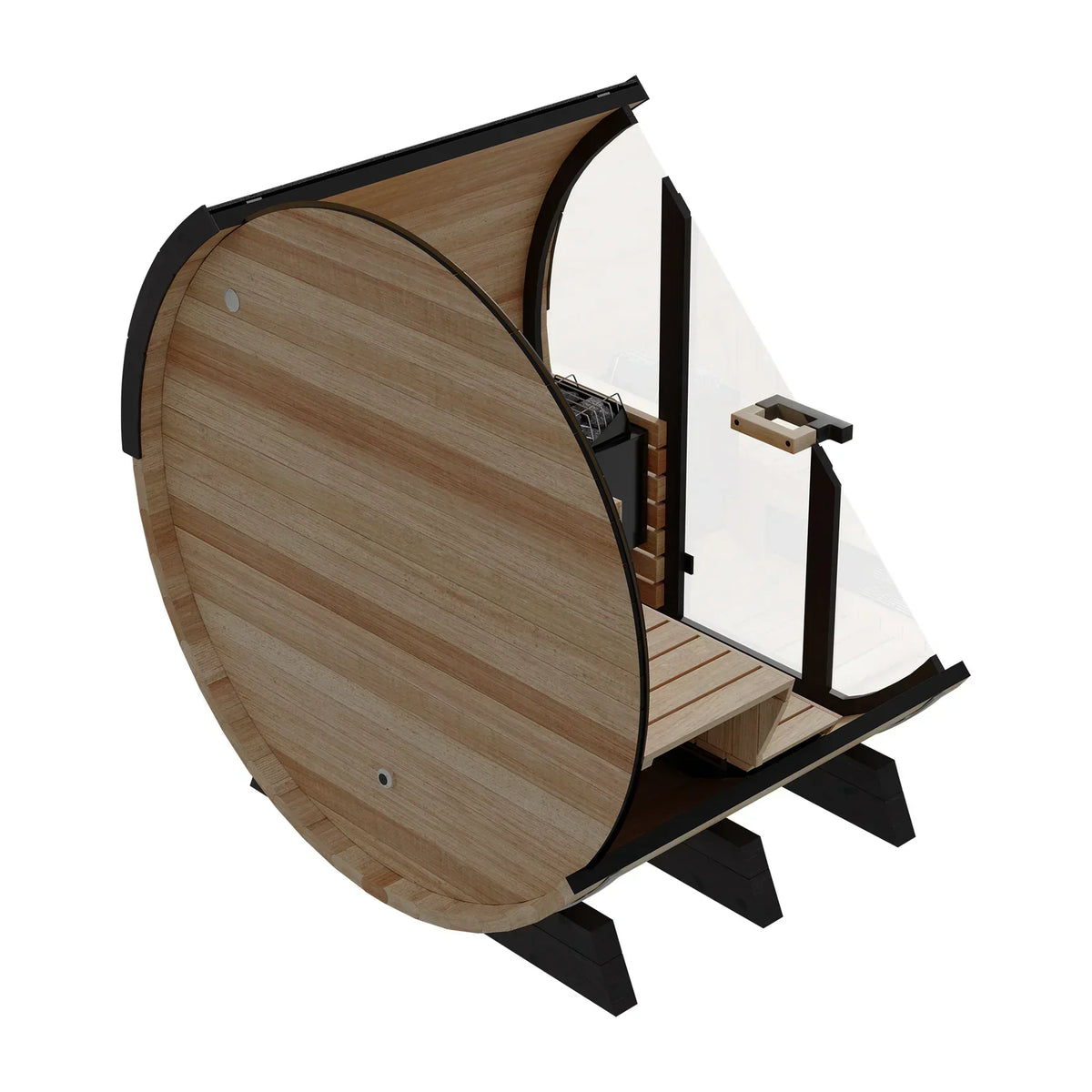 Finnmark FD-7 Luxury Outdoor Barrel Sauna for Home Spa