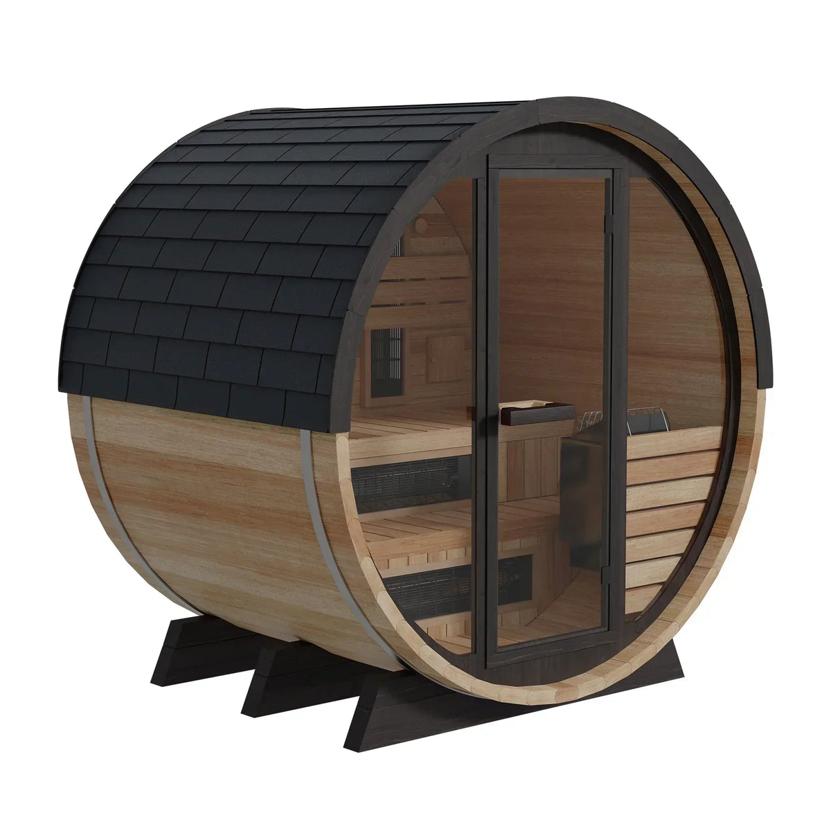 Finnmark FD-7 Barrel Sauna with Full Body Infrared Heating Panels