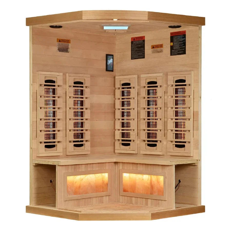 Golden Designs 3-Person Corner 2025 Reserve Edition GDI-8035-03 Full Spectrum with Himalayan Salt Bar