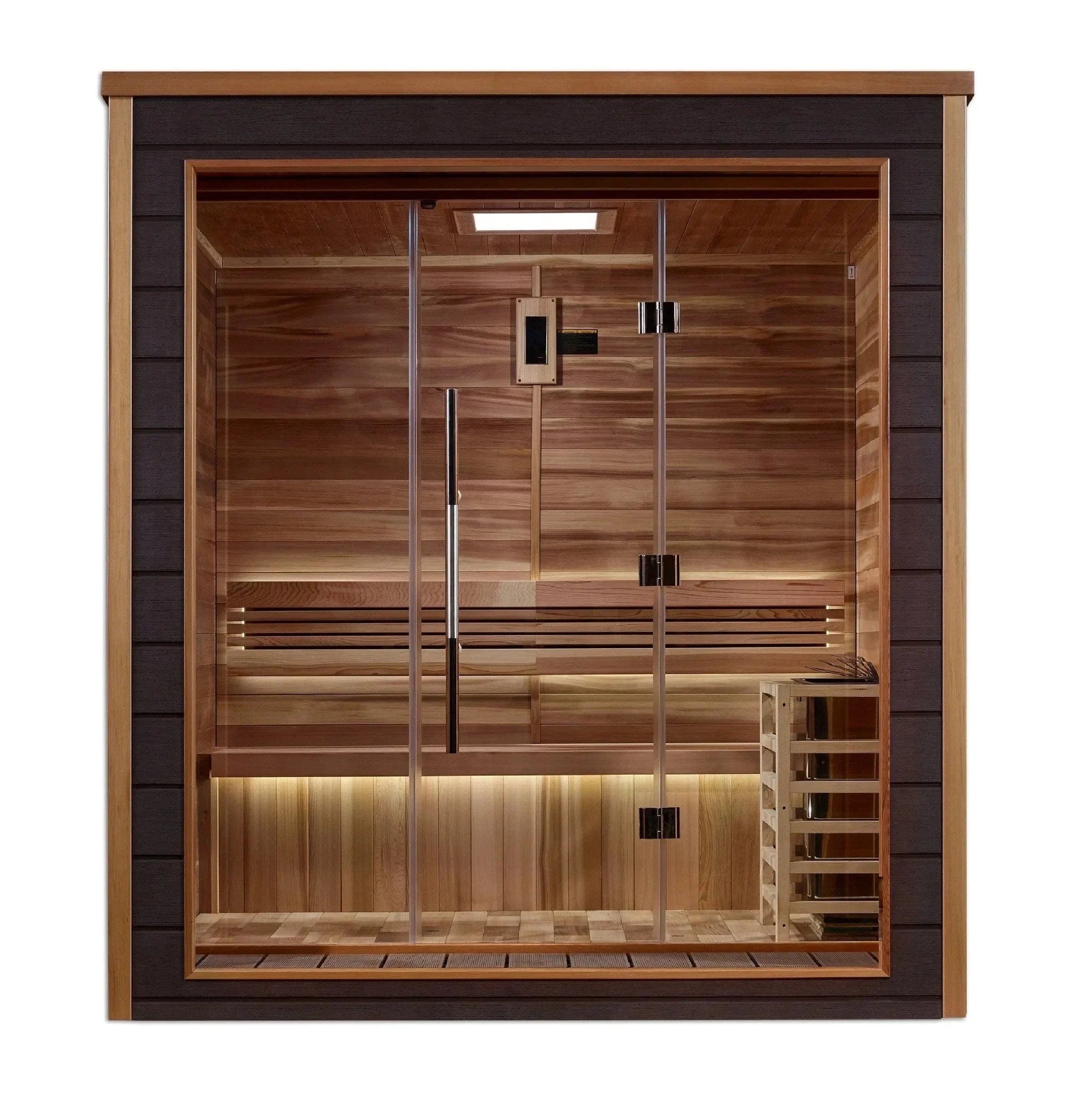 Golden Designs Drammen 3 Person Outdoor Traditional Sauna GDI-8203-01