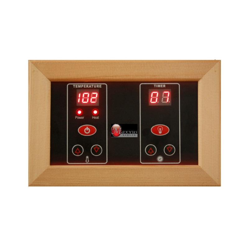 Maxxus Bellevue 3-Person Near Zero EMF FAR Infrared Sauna with Canadian Hemlock MX-J306-01-ZF