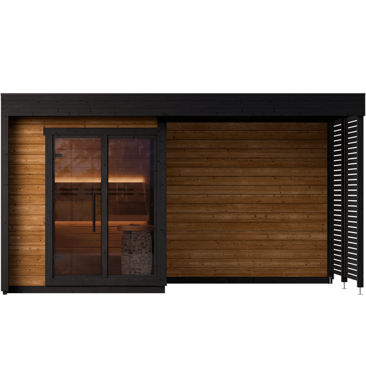 Leil Patio S Plus 4 Person Outdoor Sauna