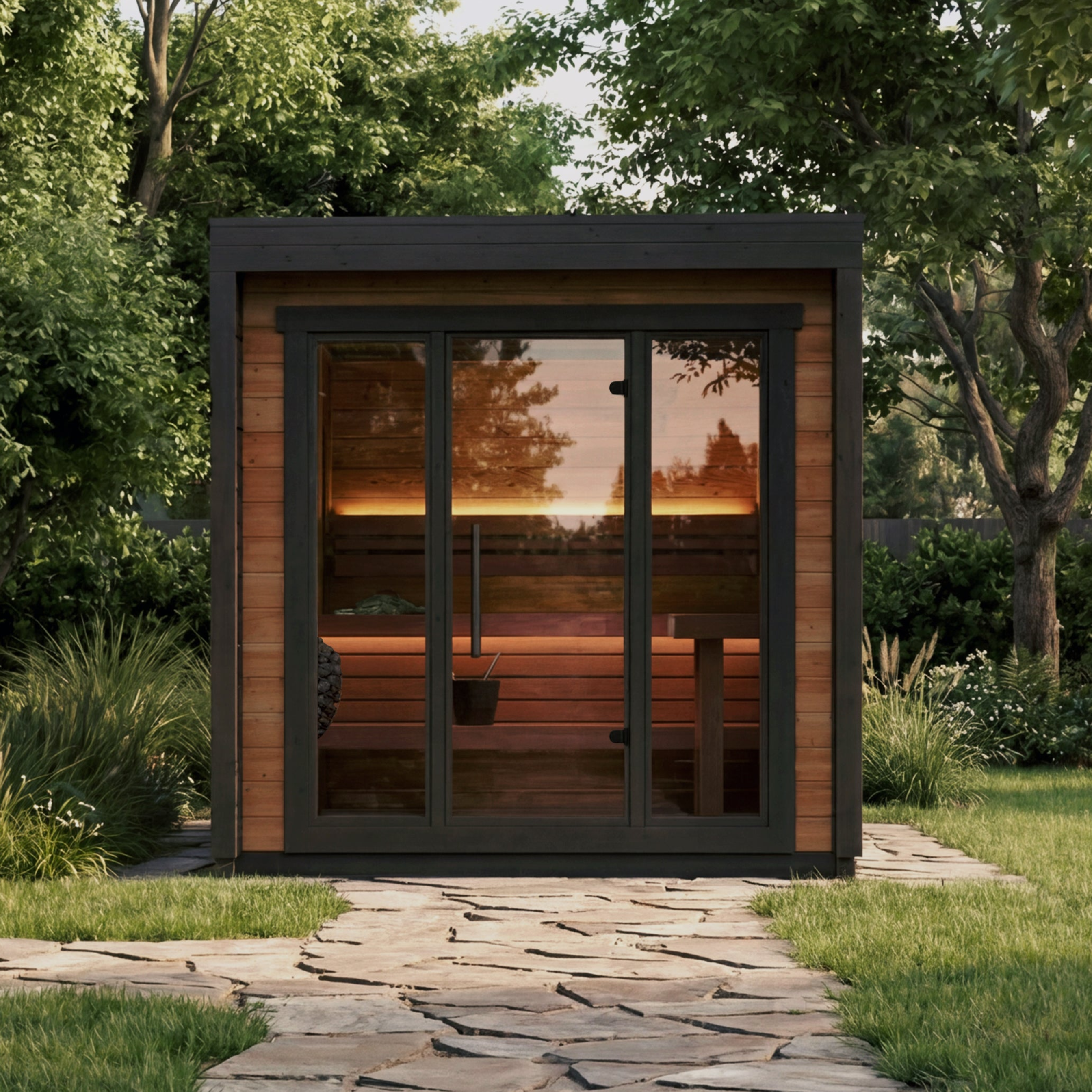 Leil Patio XS 4 Person Outdoor Sauna