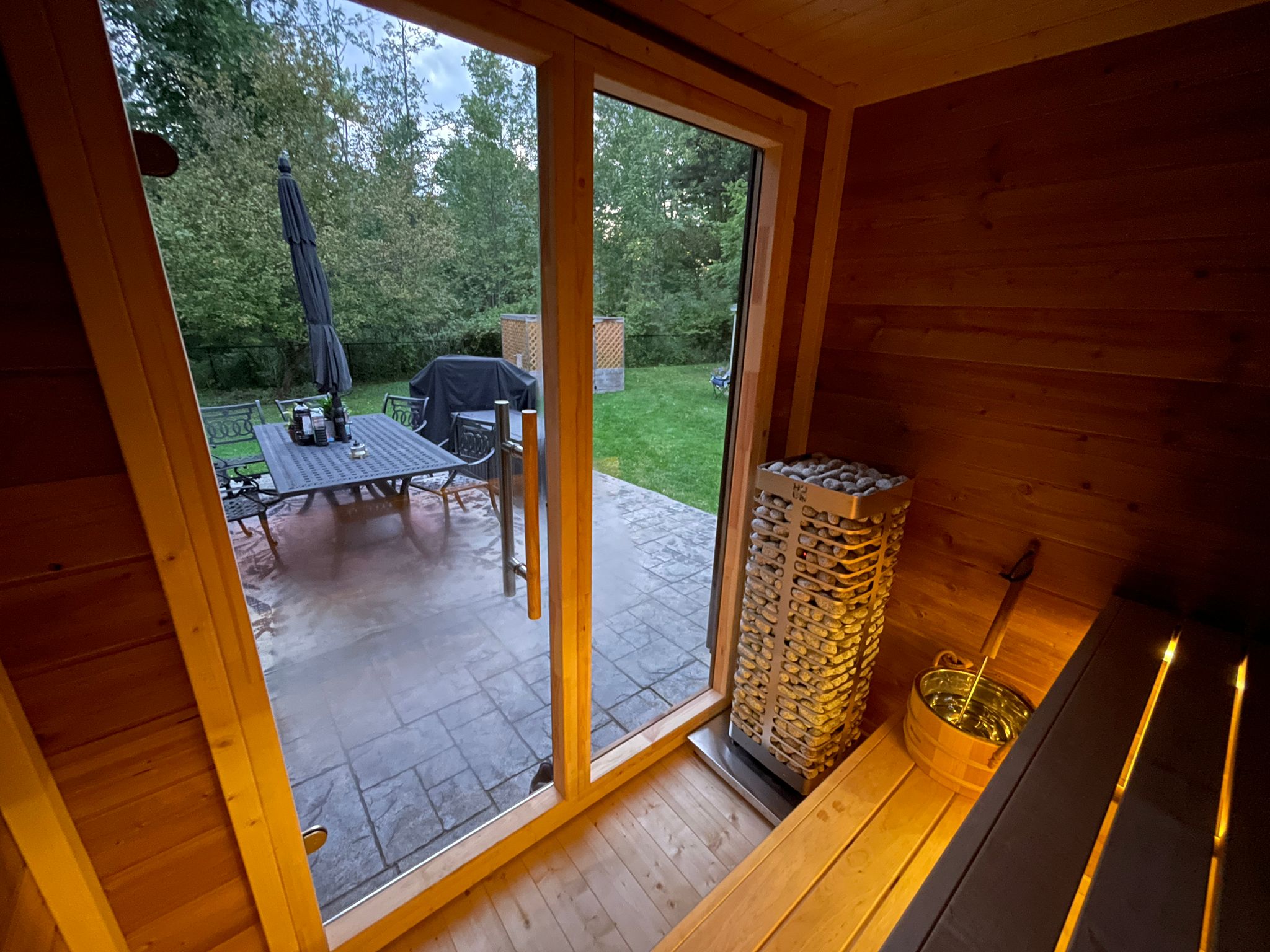 Leil Patio XXS 3 Person Outdoor Sauna