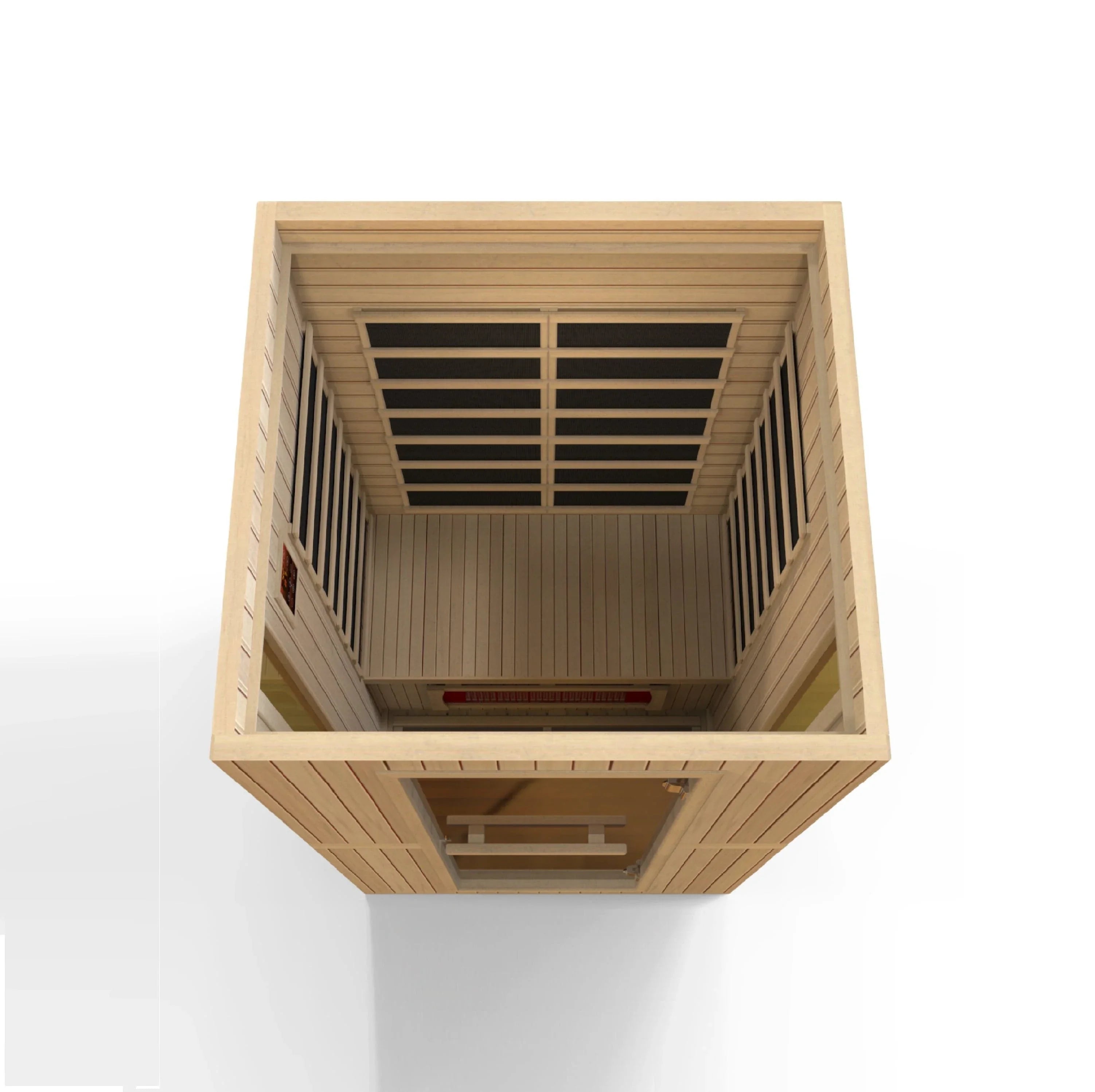 Maxxus 2-Person "Serenity" Dual Tech Low EMF FAR Infrared Sauna Canadian Hemlock MX-LS2-01