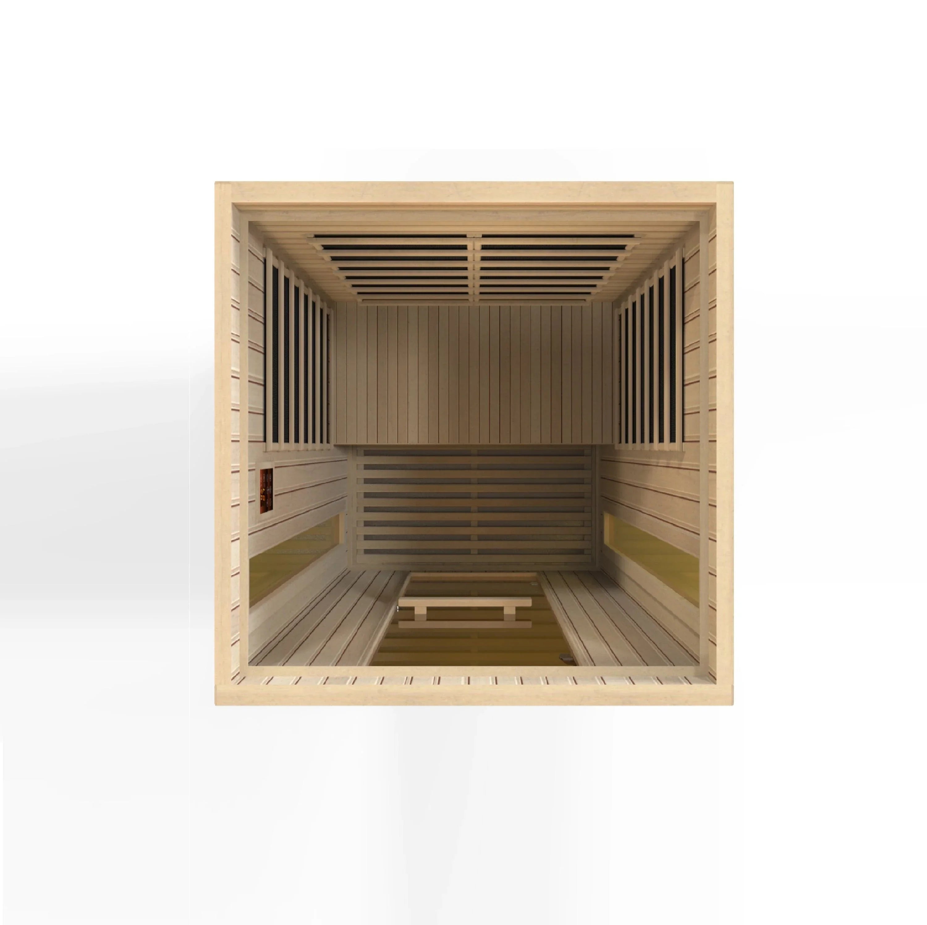 Maxxus 2-Person "Serenity" Dual Tech Low EMF FAR Infrared Sauna Canadian Hemlock MX-LS2-01
