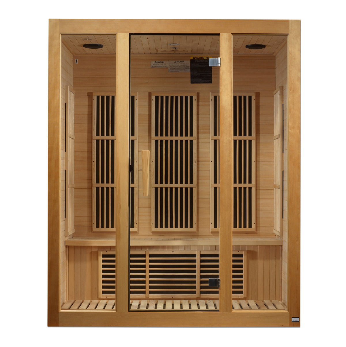 Maxxus 3-Person "Bellevue" Low EMF FAR Infrared Sauna Canadian Hemlock MX-J306-01 infinty saunas