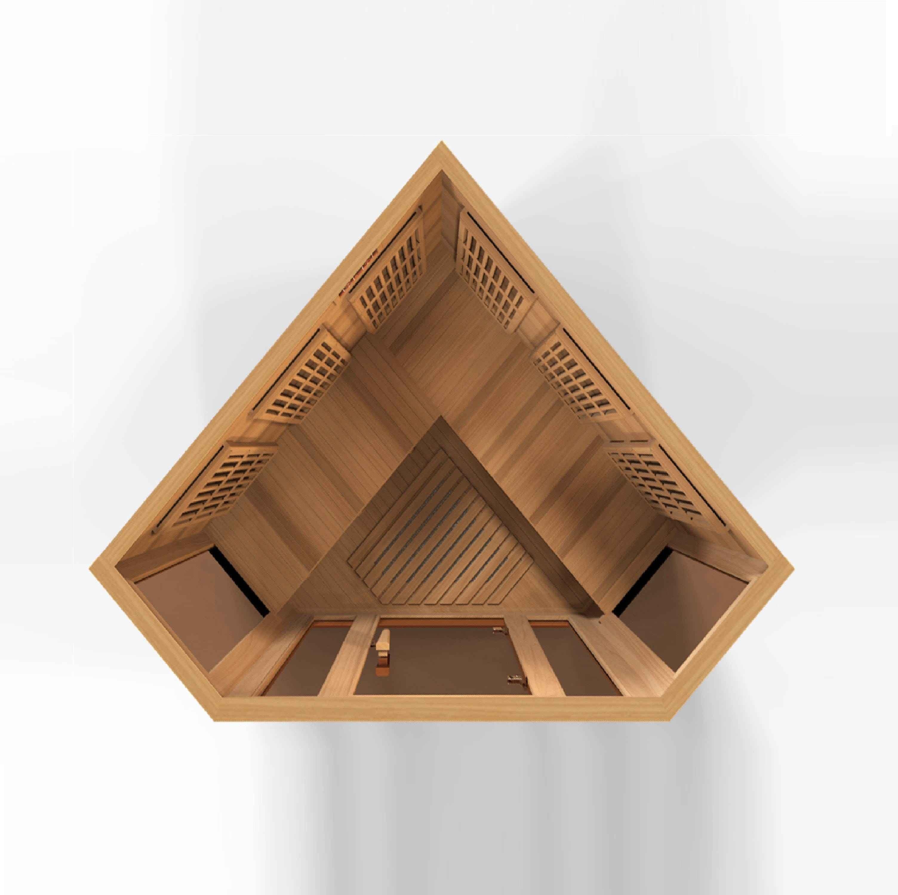 Maxxus 3-Person Low EMF FAR Infrared Sauna Canadian Red Cedar MX-K356-01 CED