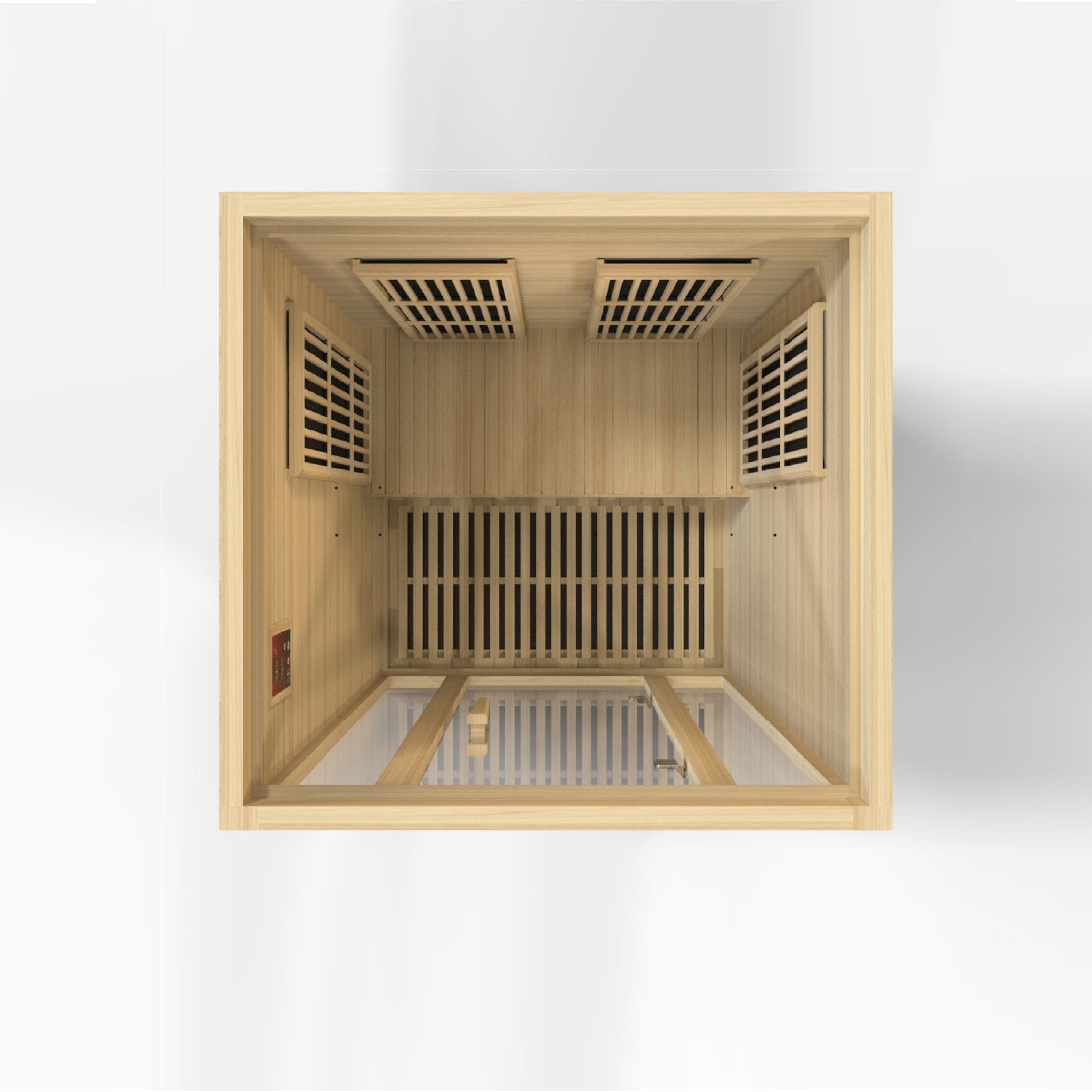 Maxxus "Seattle" 2-Person Low EMF FAR Infrared Sauna Canadian Hemlock MX-J206-01