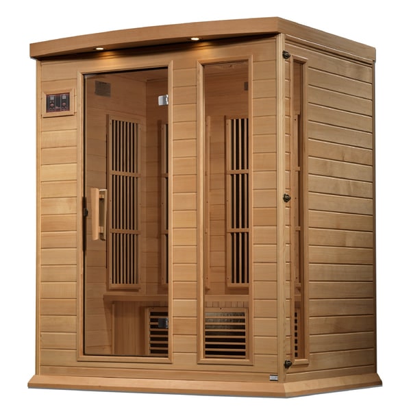 Maxxus Near Zero EMF FAR Infrared Sauna with Canadian Hemlock MX-K306-01-ZF