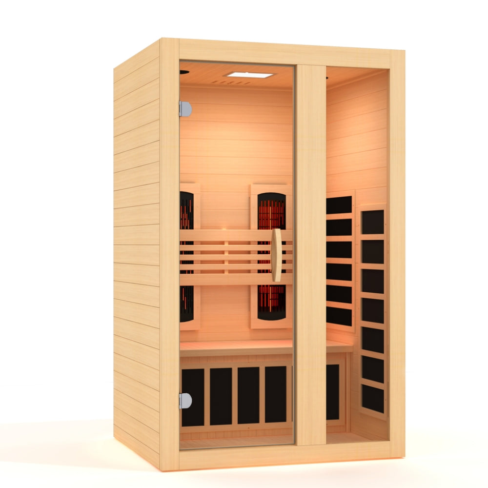 Dynamic Serena 2-person Full Spectrum Infrared Sauna with Canadian Hemlock