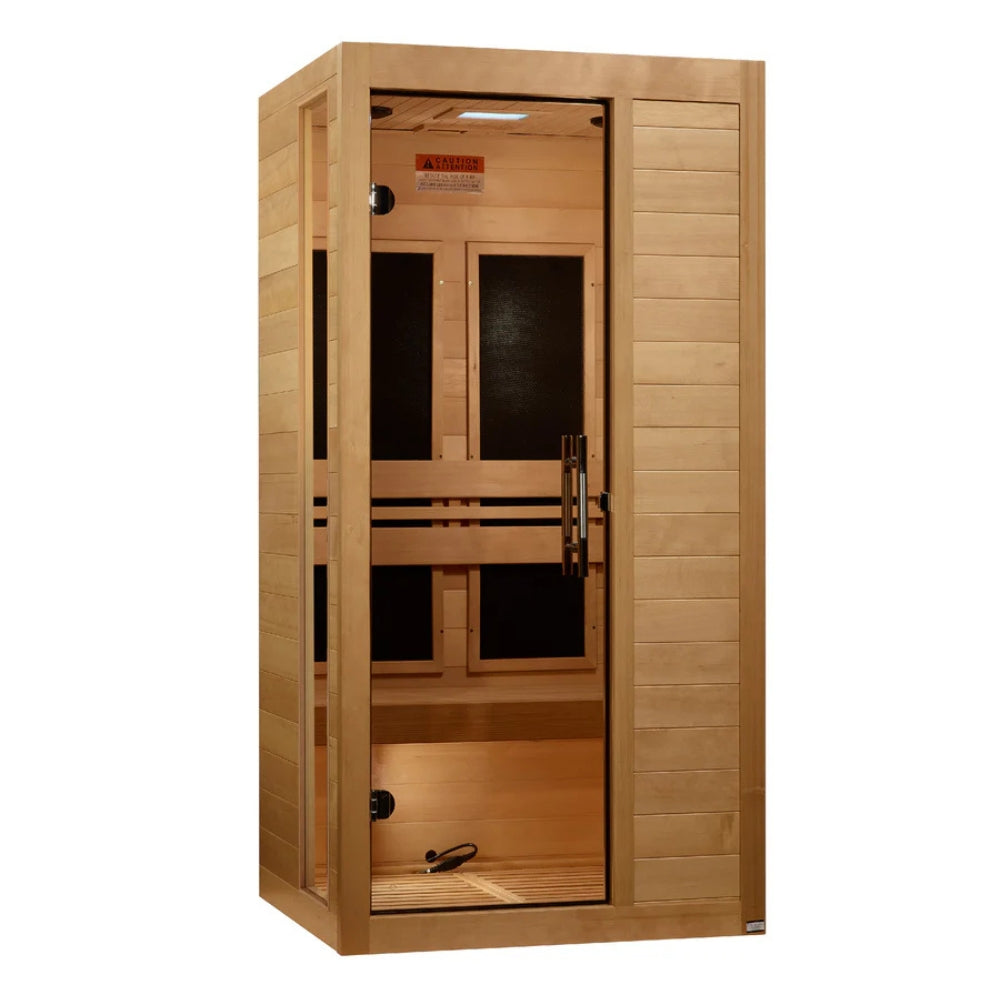 Dynamic Veneto Elite 1-2 Person Ultra Low EMF FAR Infrared Sauna with Canadian Hemlock