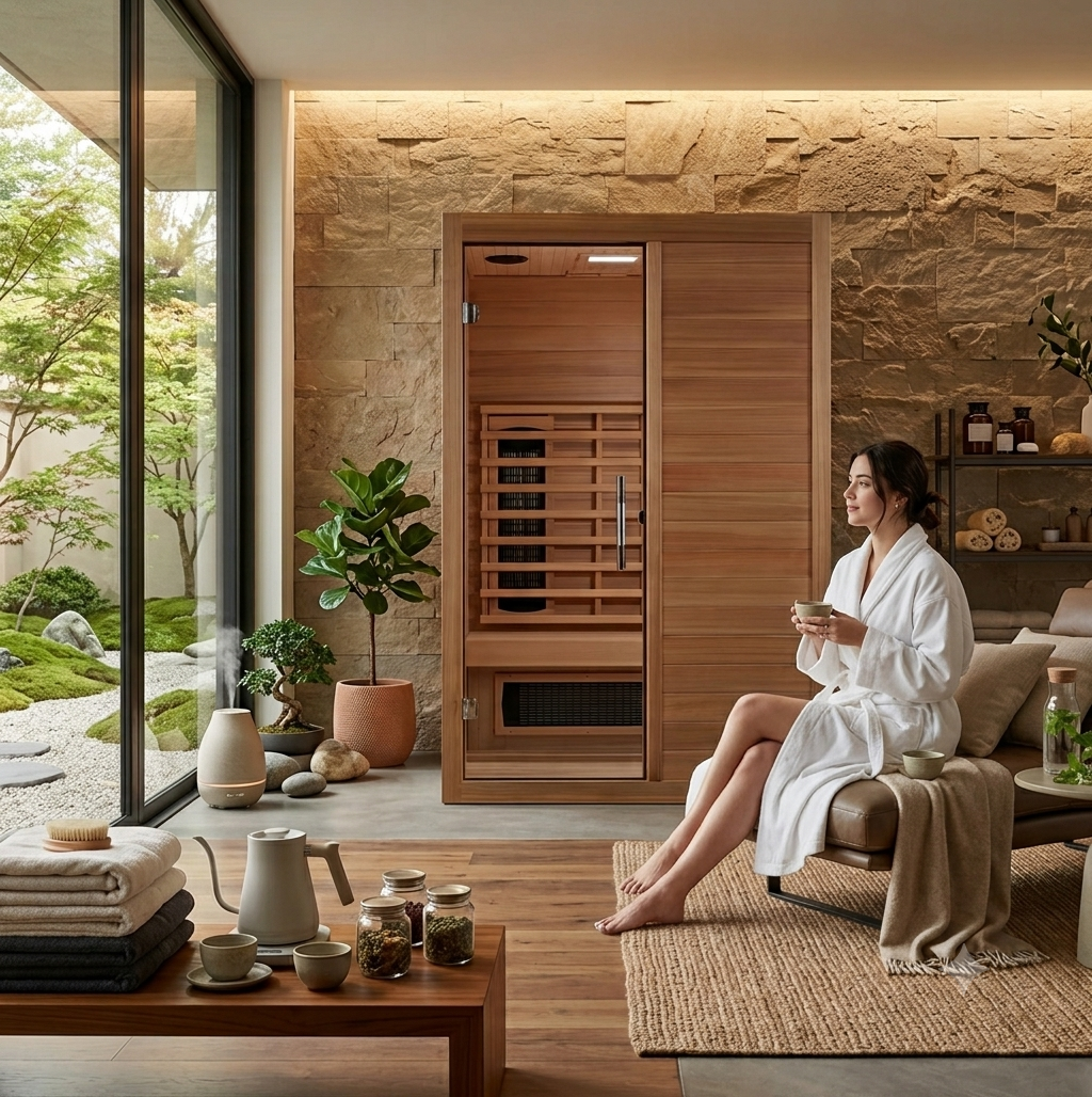 Maxxus 2-Person S-Line Full Spectrum Infrared Sauna - Pacific Cedar MX-S206-01-FS-PC