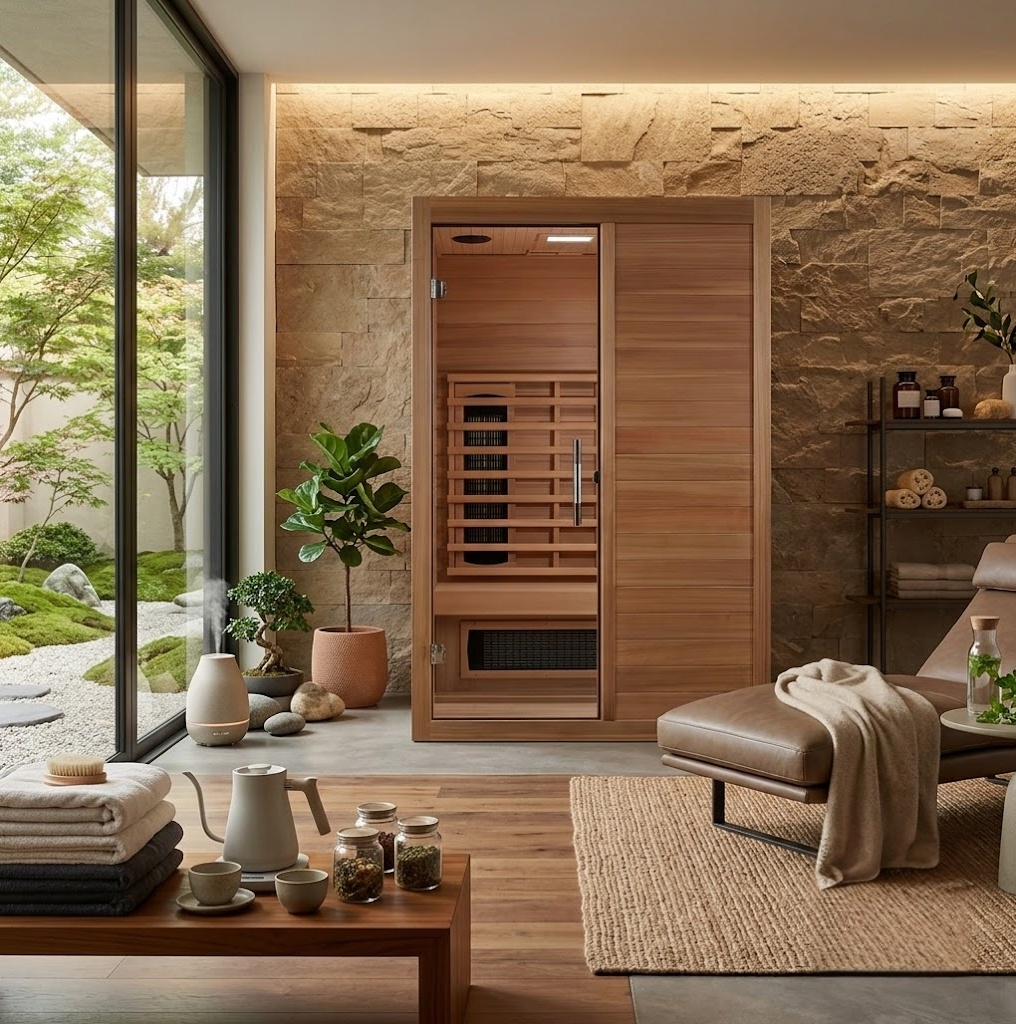 Maxxus 2-Person S-Line Full Spectrum Infrared Sauna - Pacific Cedar MX-S206-01-FS-PC