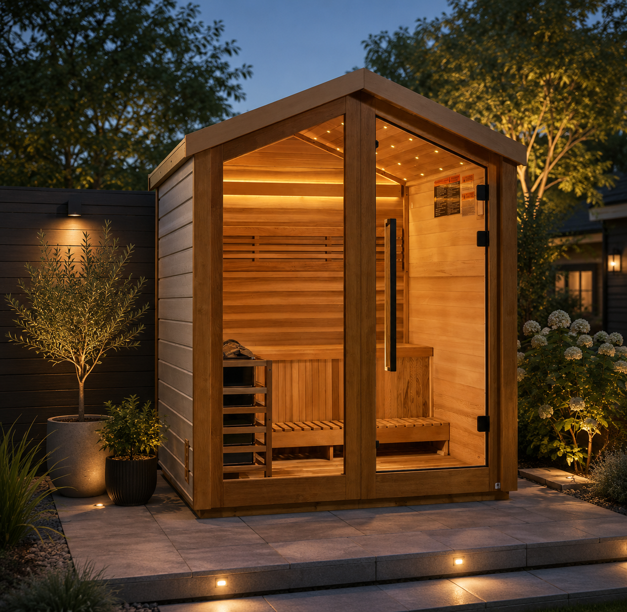 Golden Designs Savonlinna 3 Person Outdoor Traditional Sauna GDI-8503-01