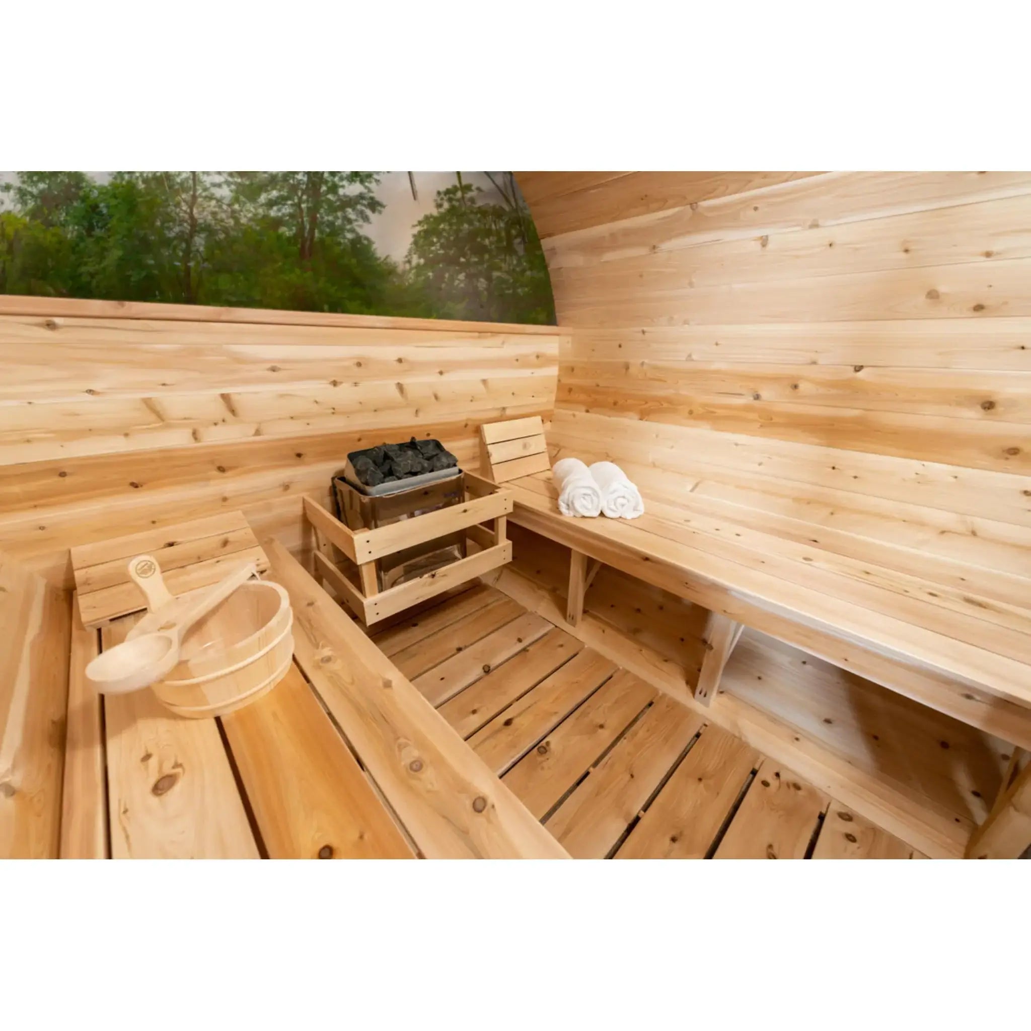 Dundalk CT Serenity MP 6 Person Barrel Sauna CTC2245MP