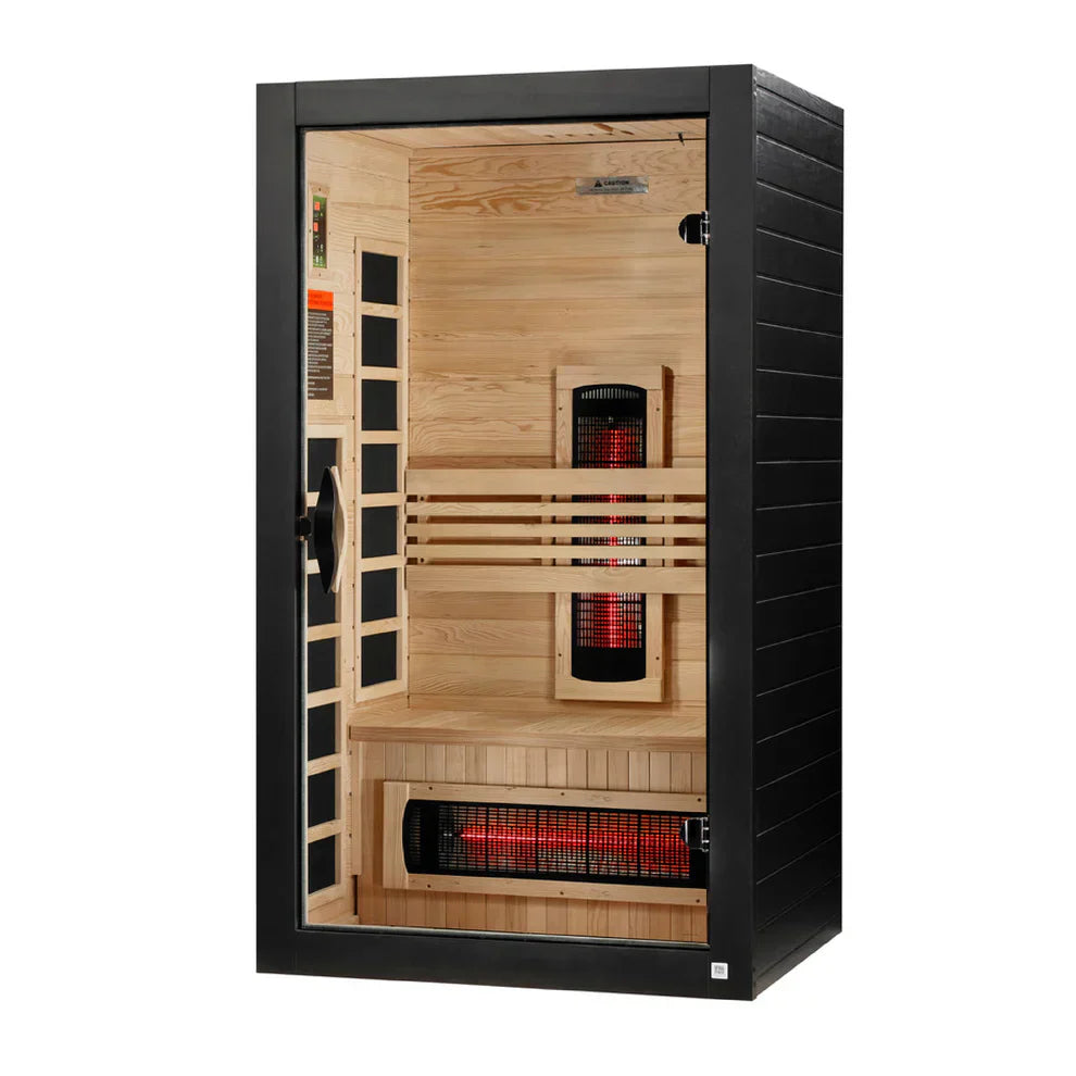 Dynamic Santorini 1-2 Person Full Spectrum Near Zero EMF FAR Infrared Sauna  DYN-6009-03 FS