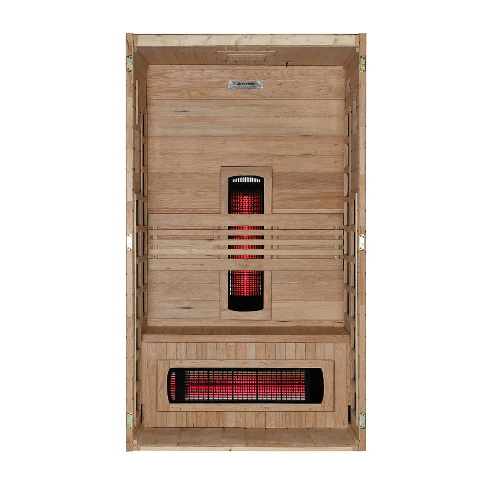 Dynamic Santorini 1-2 Person Full Spectrum Near Zero EMF FAR Infrared Sauna  DYN-6009-03 FS