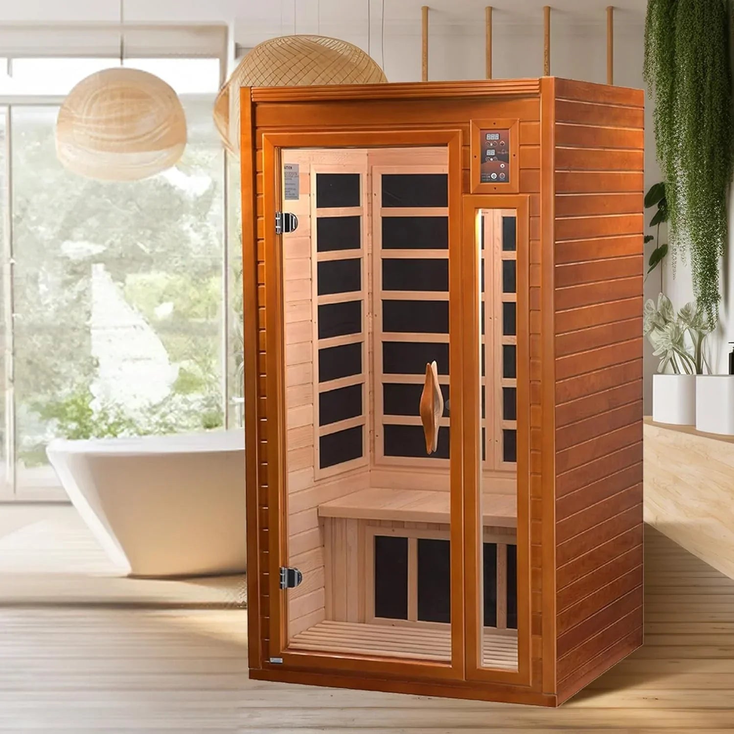 Dynamic Barcelona 1-2 Person Low EMF Infrared Sauna - DYN-6106-01