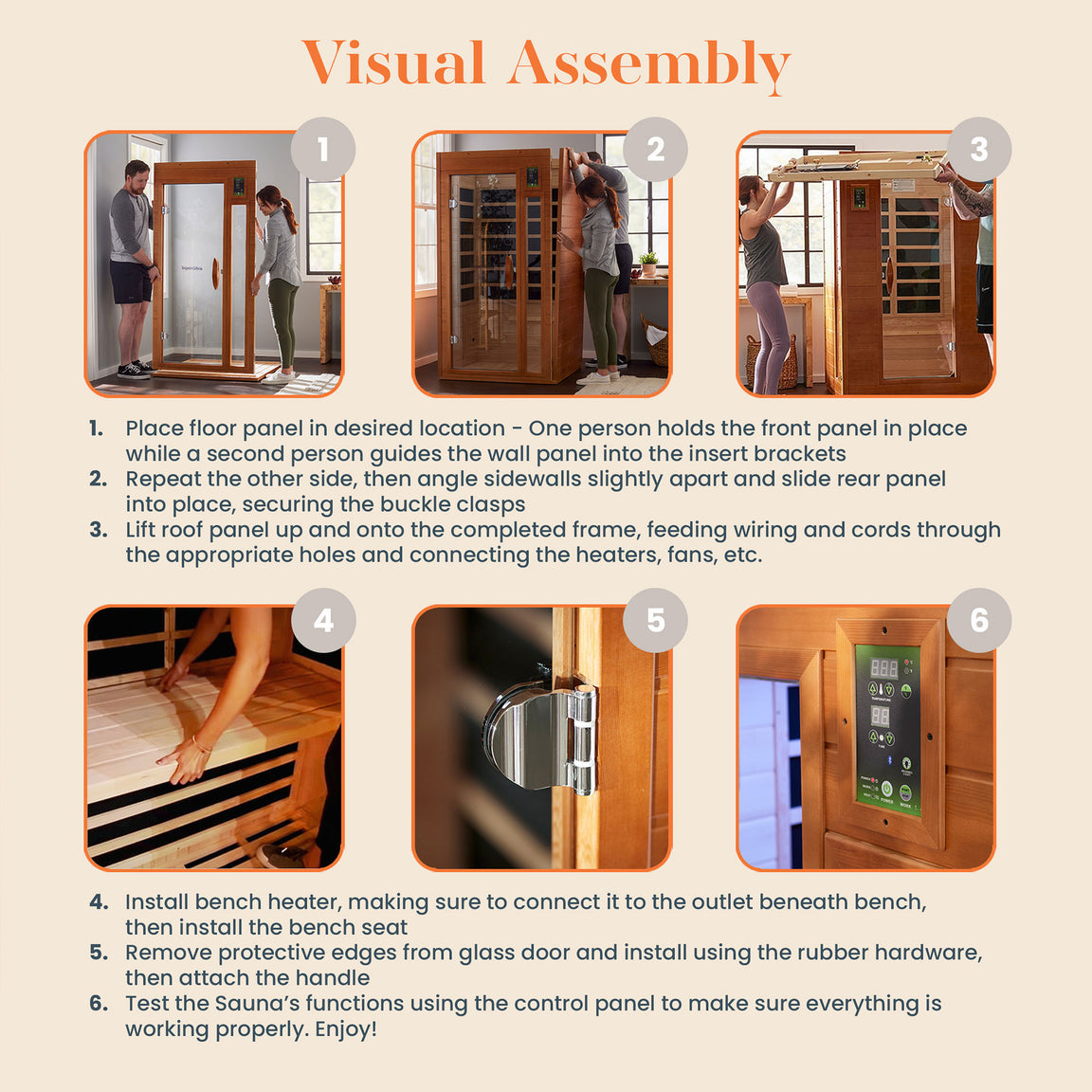 Dynamic Barcelona 1-2 Person Low EMF Infrared Sauna - DYN-6106-01