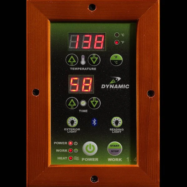Dynamic Barcelona 1-2 Person Low EMF Infrared Sauna - DYN-6106-01
