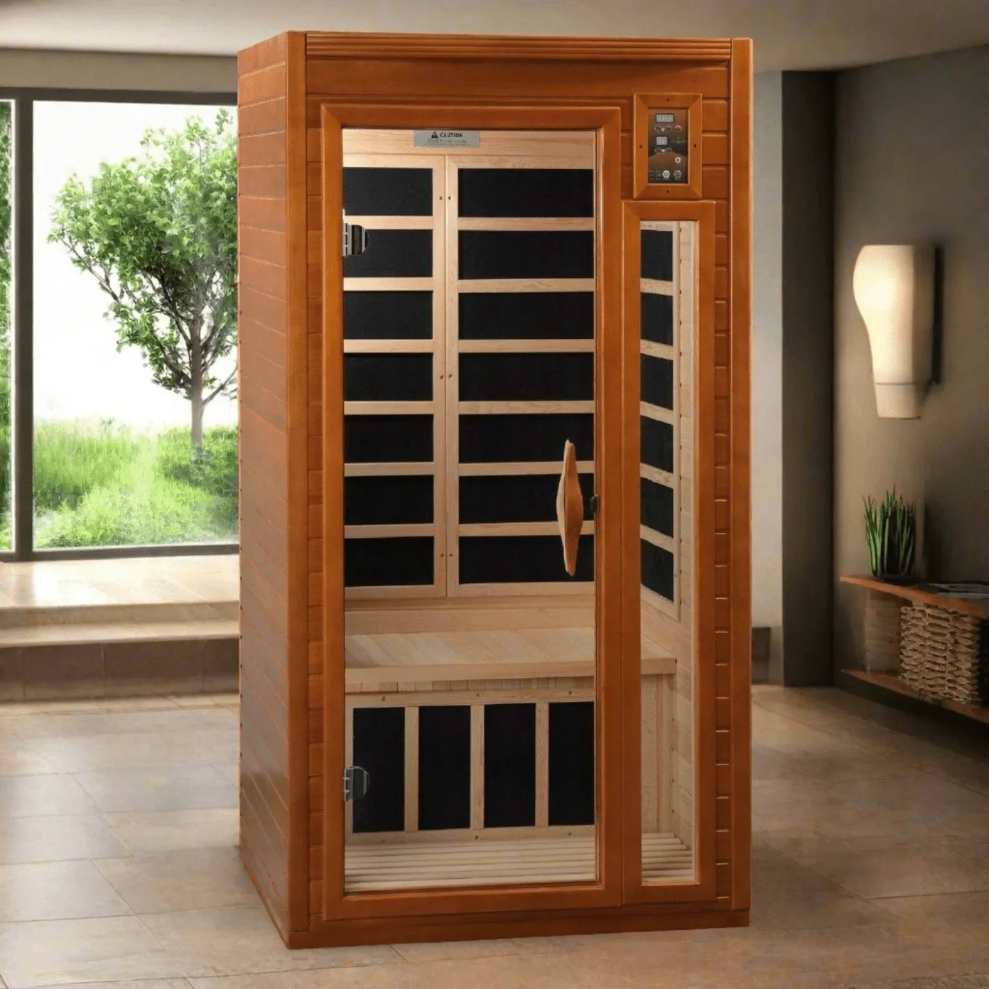 Dynamic Barcelona 1-2 Person Low EMF Infrared Sauna - DYN-6106-01