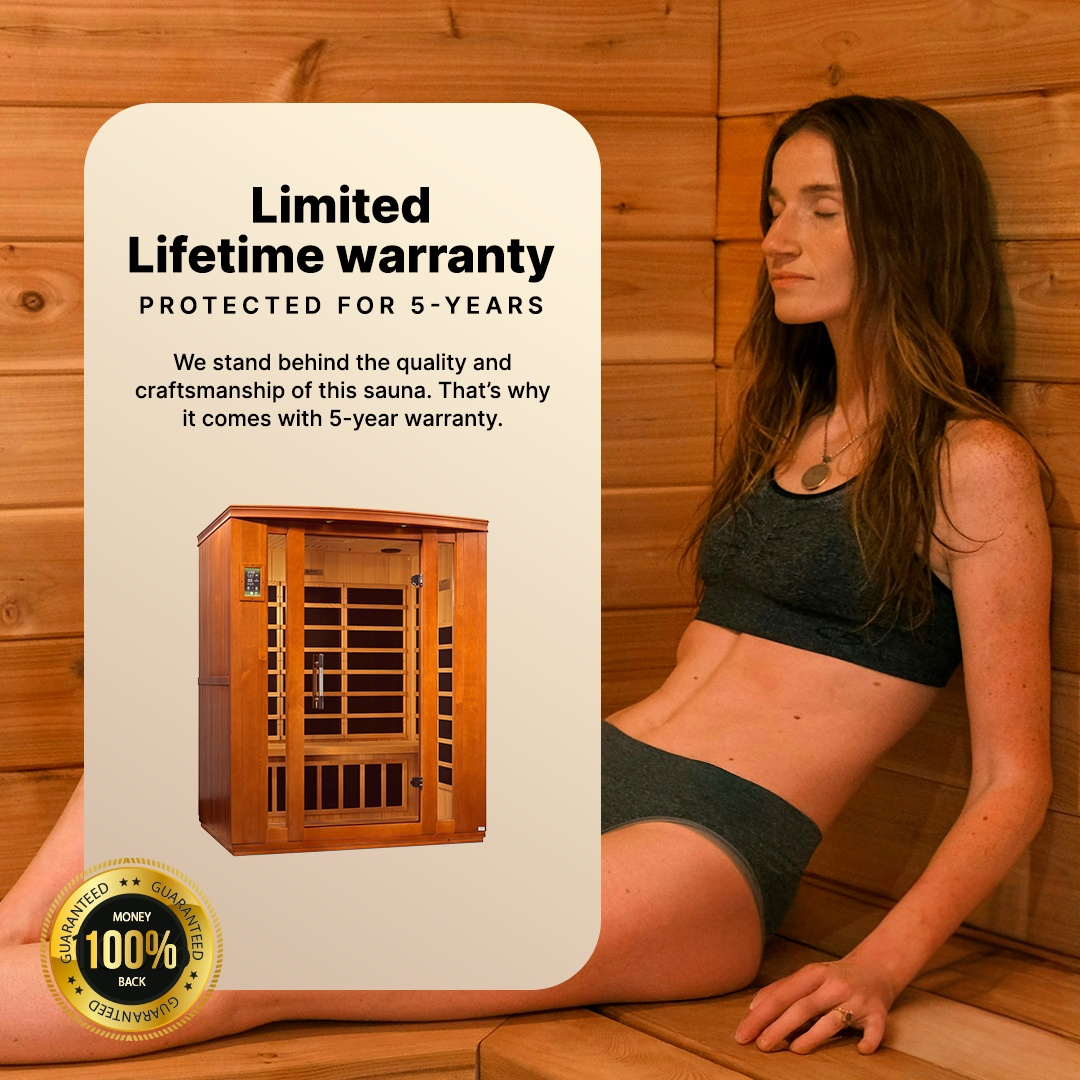 Dynamic Bellagio 3-Person Low EMF Infrared Sauna - DYN-6306-02
