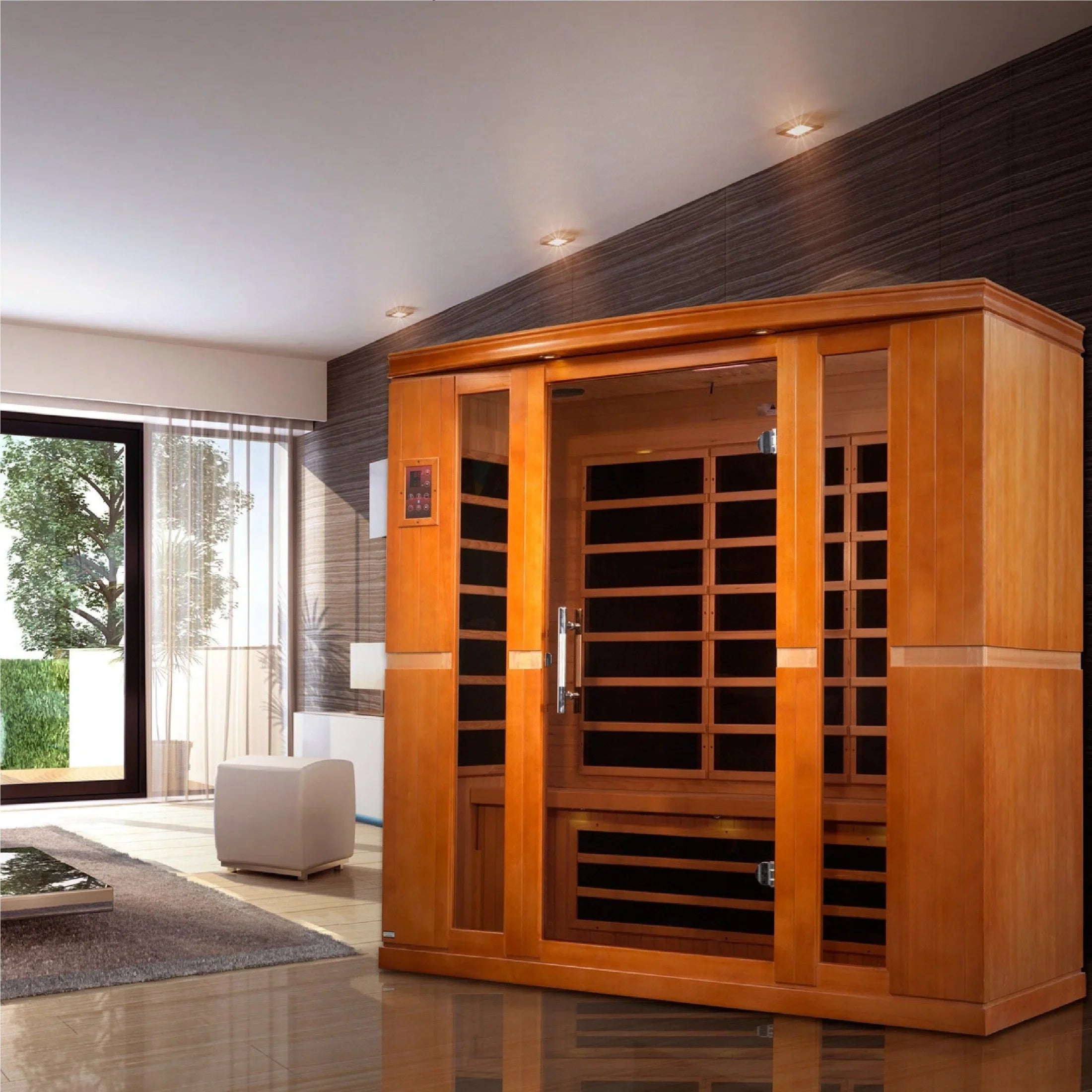 Dynamic Bergamo 4-Person Low EMF Infrared Sauna - DYN-6440-01