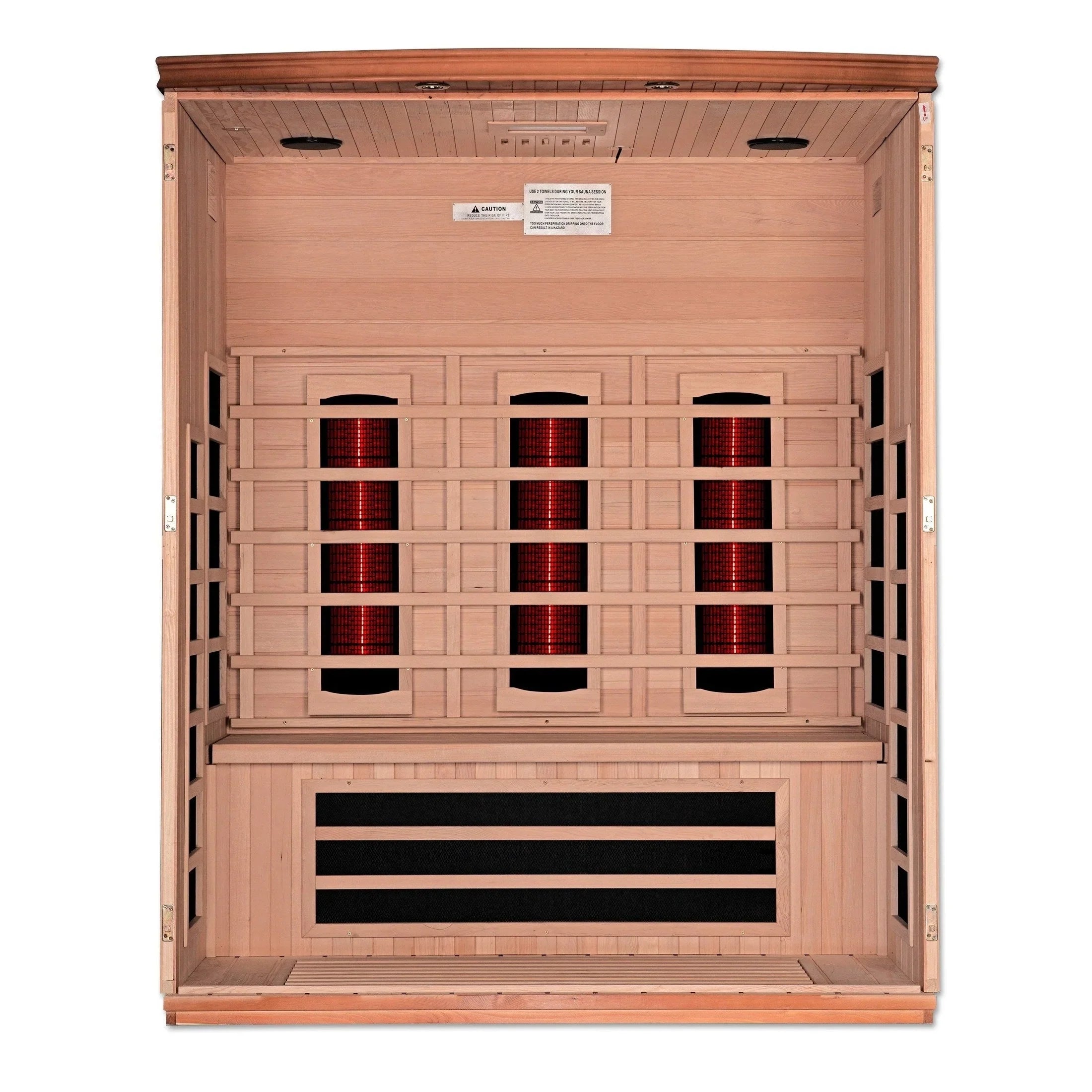 Dynamic Lugano 3-Person Full Spectrum Infrared Sauna - Near Zero EMF