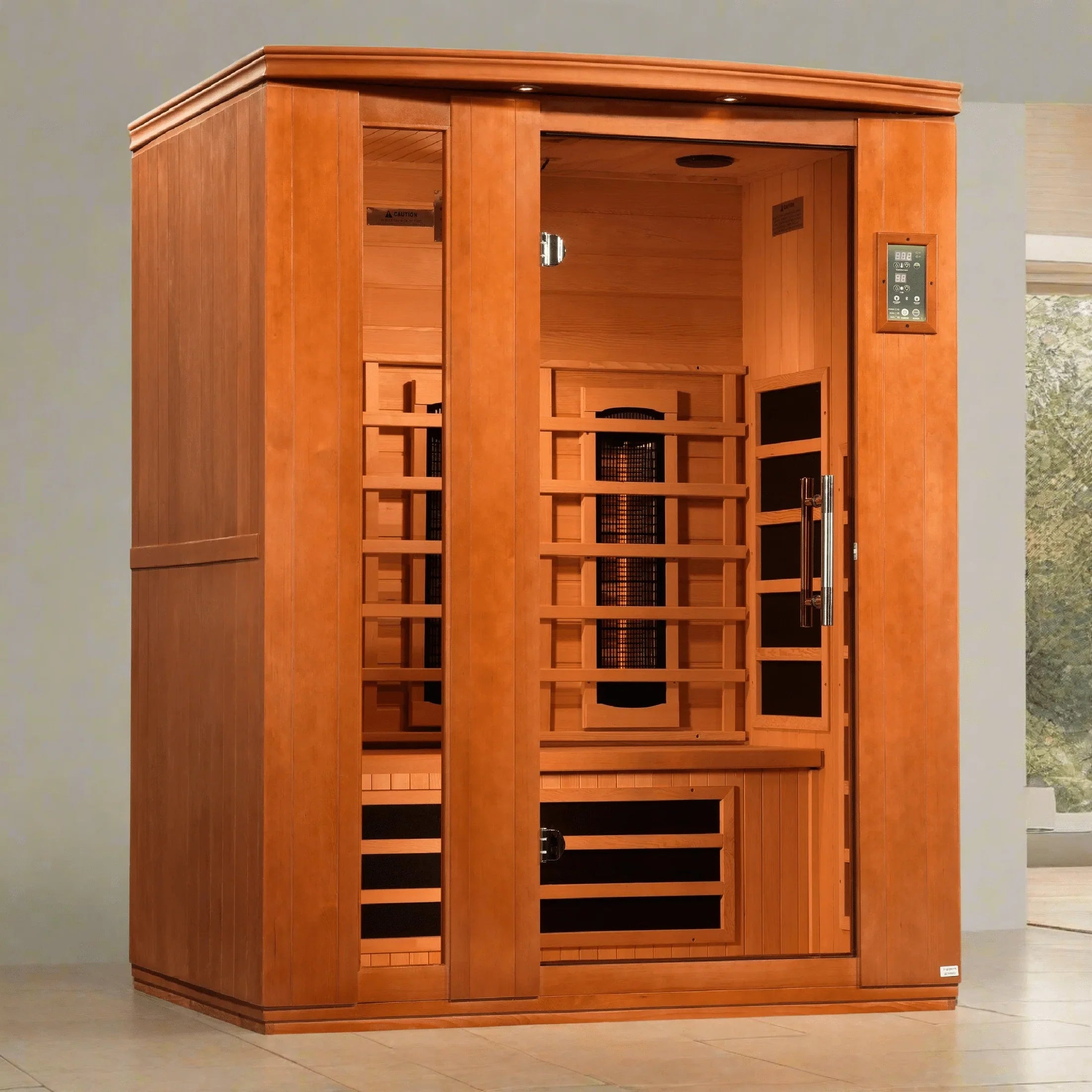 Dynamic Lugano 3-Person Full Spectrum Infrared Sauna - Near Zero EMF