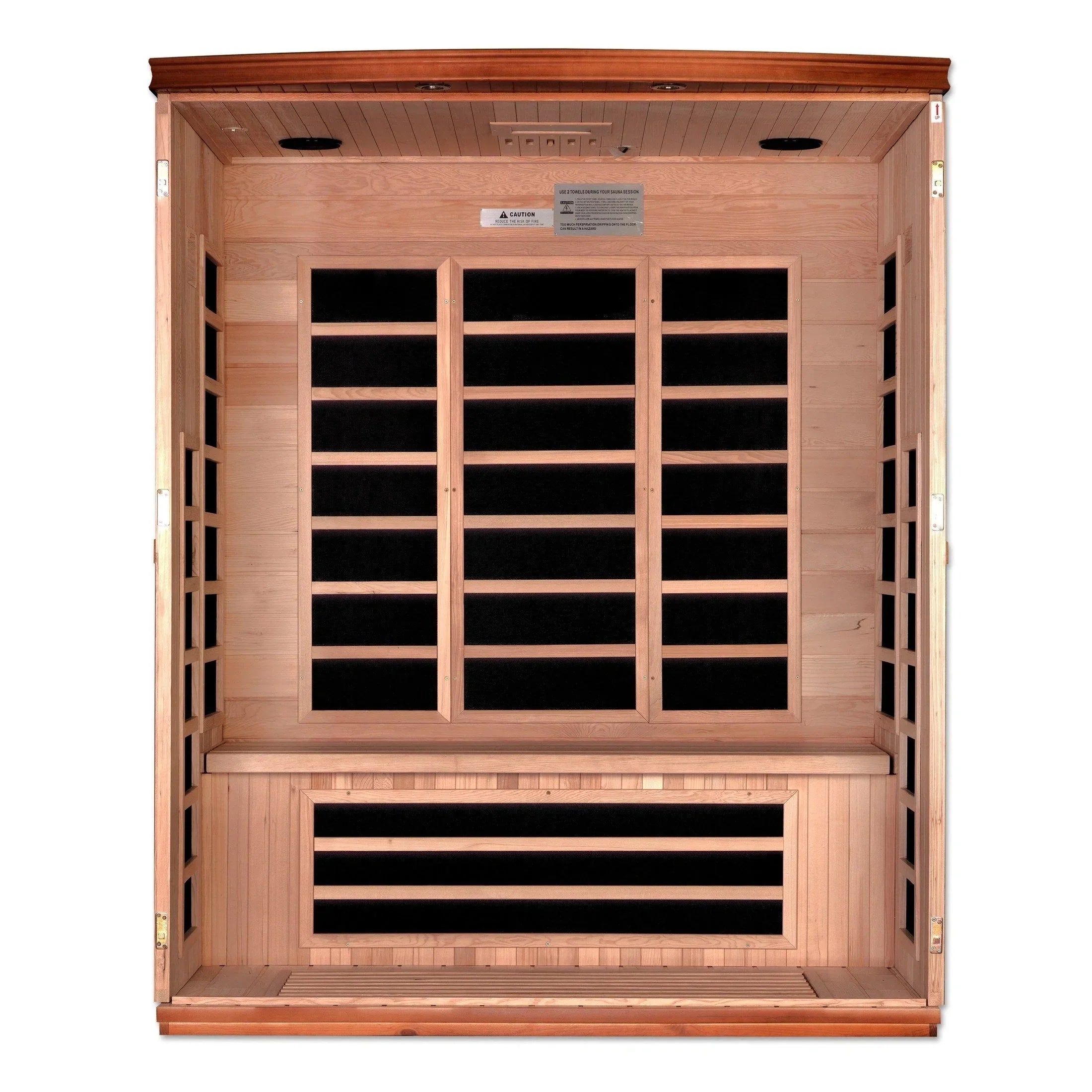 Dynamic Lugano 3-person Ultra Low EMF FAR Infrared Sauna - DYN-6336-02 Elite