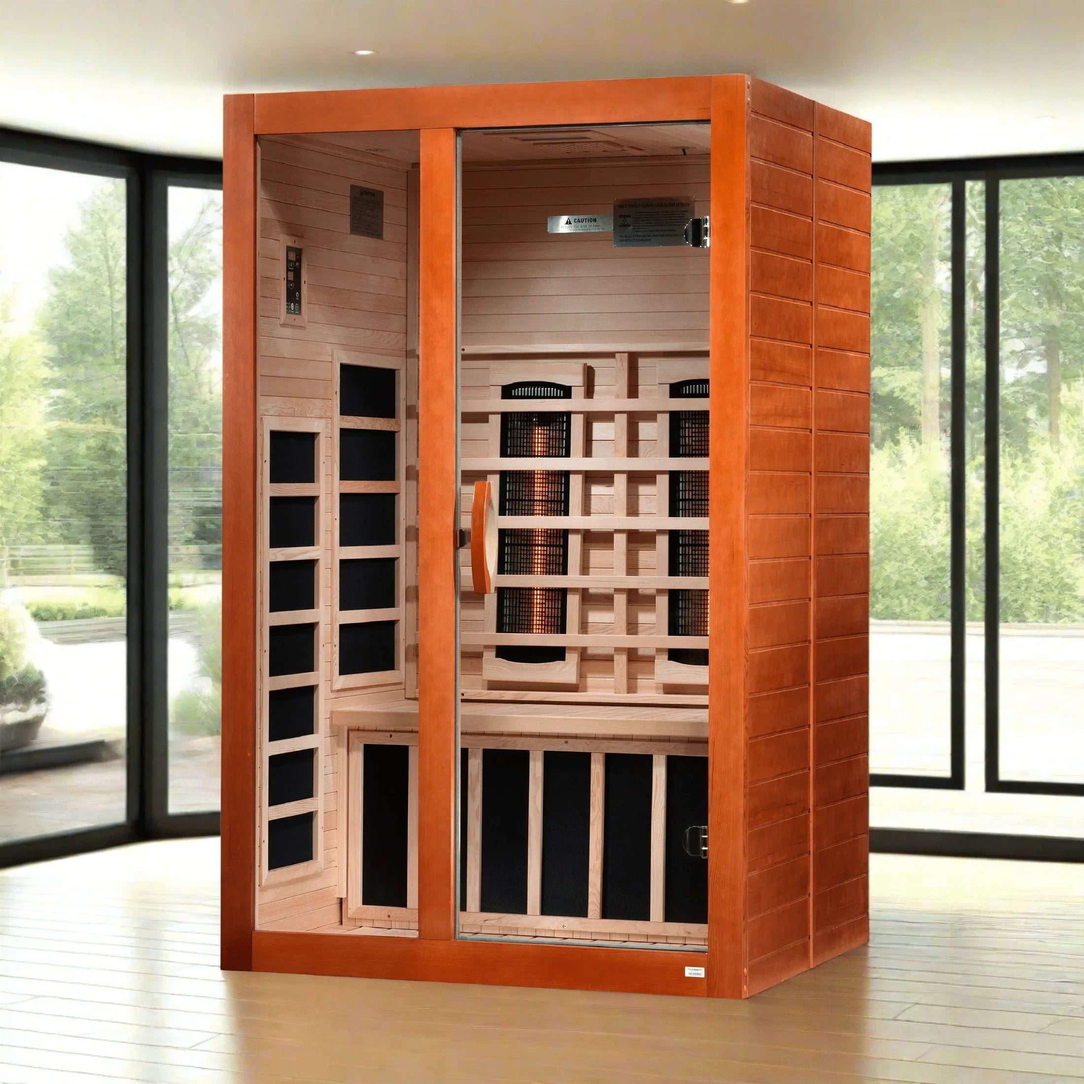 Dynamic Santiago 2-Person Full Spectrum Infrared Sauna - Near Zero EMF