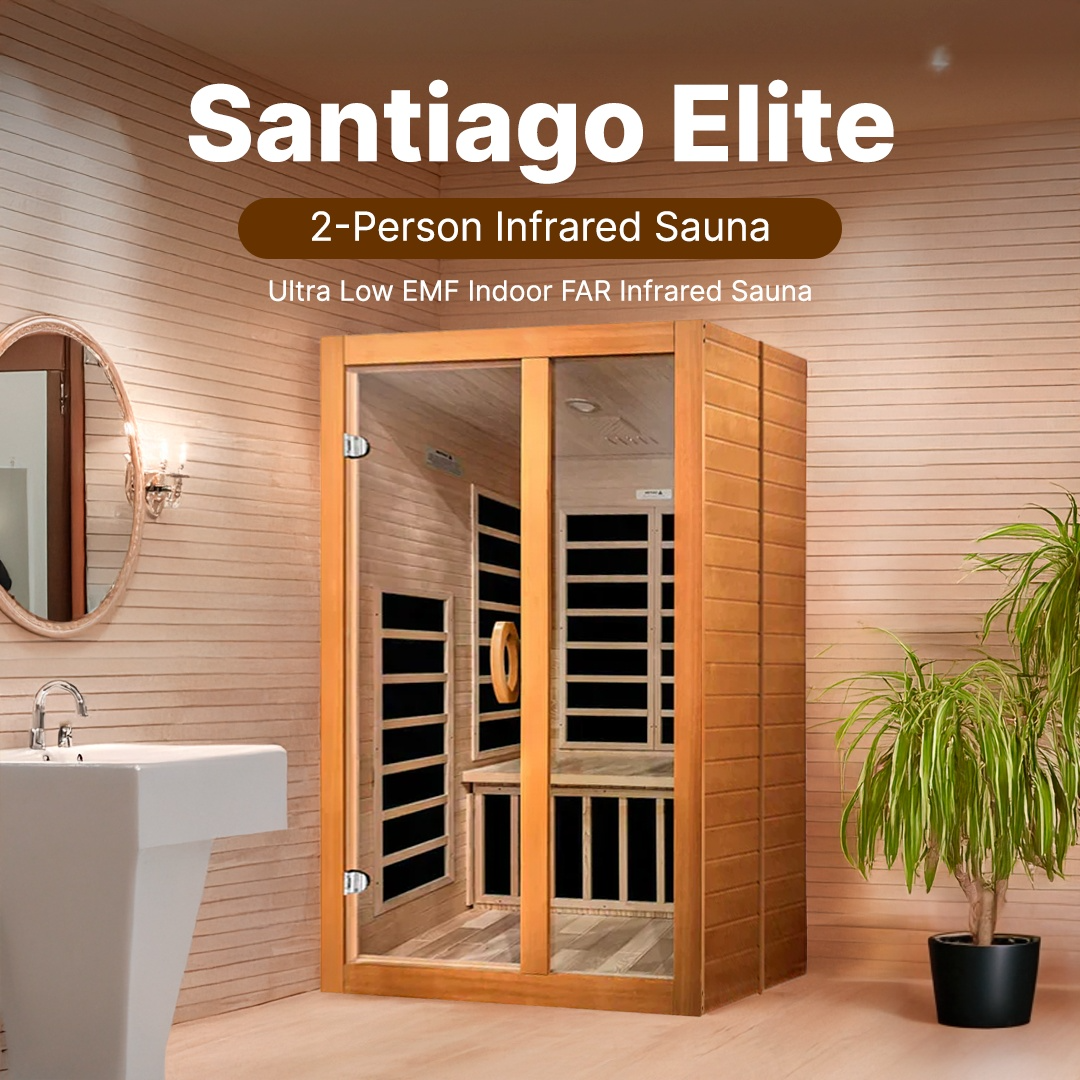 Dynamic Santiago Elite 2-Person Ultra Low EMF Infrared Sauna - DYN-6209-02
