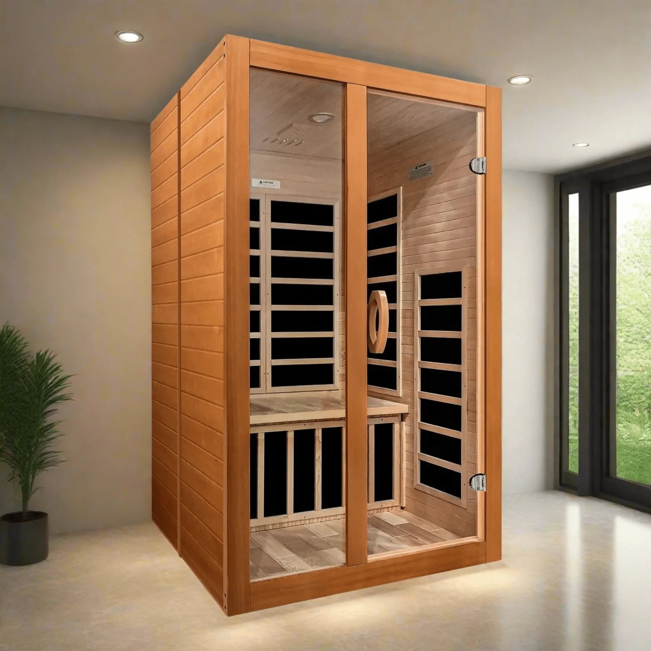Dynamic Santiago Elite 2-Person Ultra Low EMF Infrared Sauna - DYN-6209-02