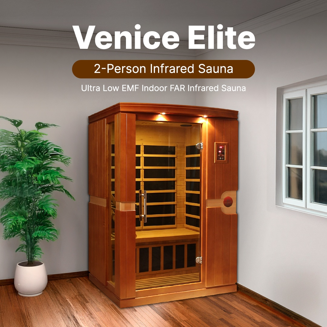 Dynamic Venice Elite 2-Person Ultra Low EMF Infrared Sauna - DYN-6210-01