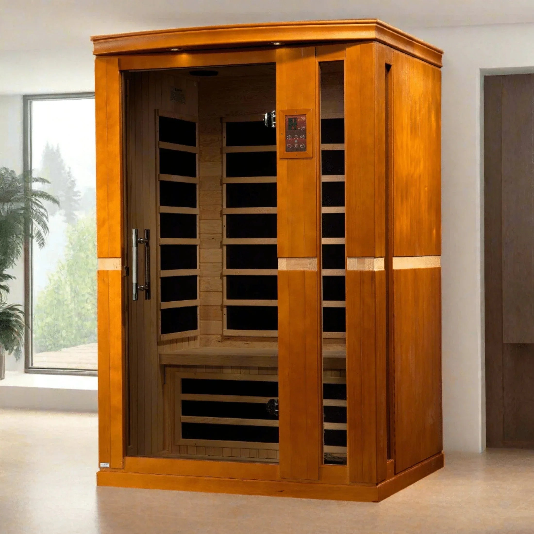 Dynamic "Vittoria" 2-person Low EMF FAR Infrared Sauna - DYN-6220-01