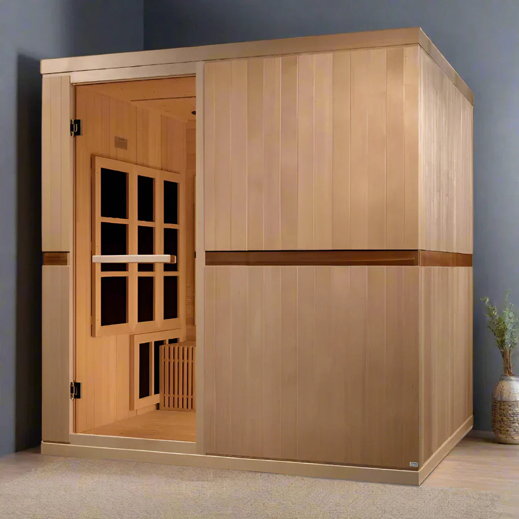 Golden Designs Catalonia 8-person Full Spectrum Near Zero EMF FAR Infrared ADA Sauna GDI-6880-02